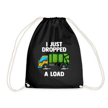 Müllmann Tshirt - Drawstring Bag - black - Front