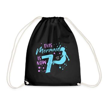 Mermaid Gift Sea Mermaid Mermaid JGA Bride - Drawstring Bag - black - Front