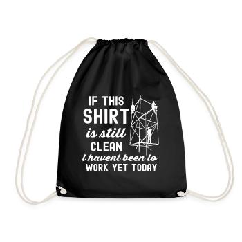 Scaffolding Builder Gift Work Occupation Construction Worker Job - Drawstring Bag - black - Front