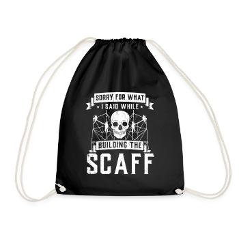 Constructeurs d’échafaudages - Sac de sport léger - noir - Devant