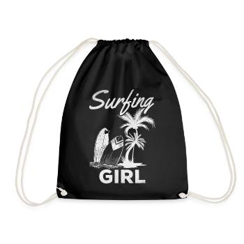 Wave Surfing Girls Surfer Girls Planche de surf - Sac de sport léger - noir - Devant