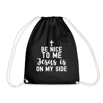 Christianity God Jesus Gift Church Religion - Drawstring Bag - black - Front