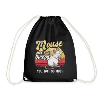 Souris - Sac de sport léger - noir - Devant