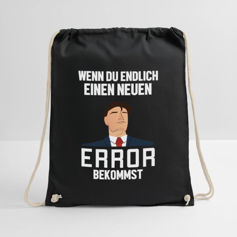 Neuen Error Bekommen Coder Engineer Software Drawstring Bag