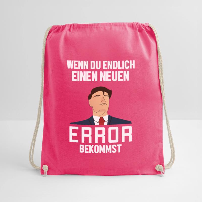 Neuen Error Bekommen Developer Coder Programmierer Turnbeutel