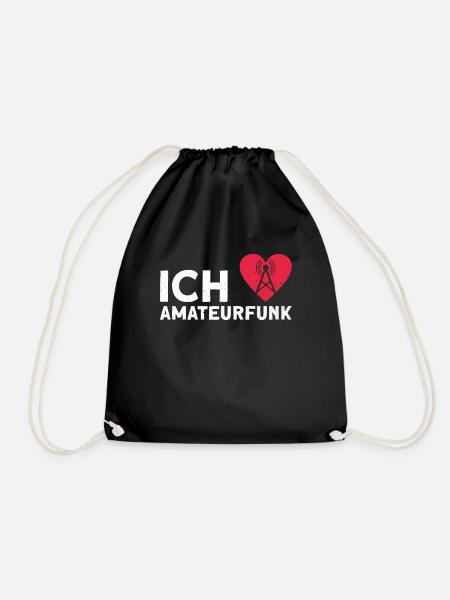 Ich Liebe Amateurfunk - Amateurfunk Funkamateur - Turnbeutel - Schwarz