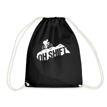 Oh Shift Mountain Biking Apparel - Drawstring Bag - black - Front