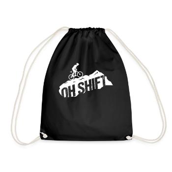 Oh Shift Mountain Biking Apparel - Drawstring Bag - black - Front