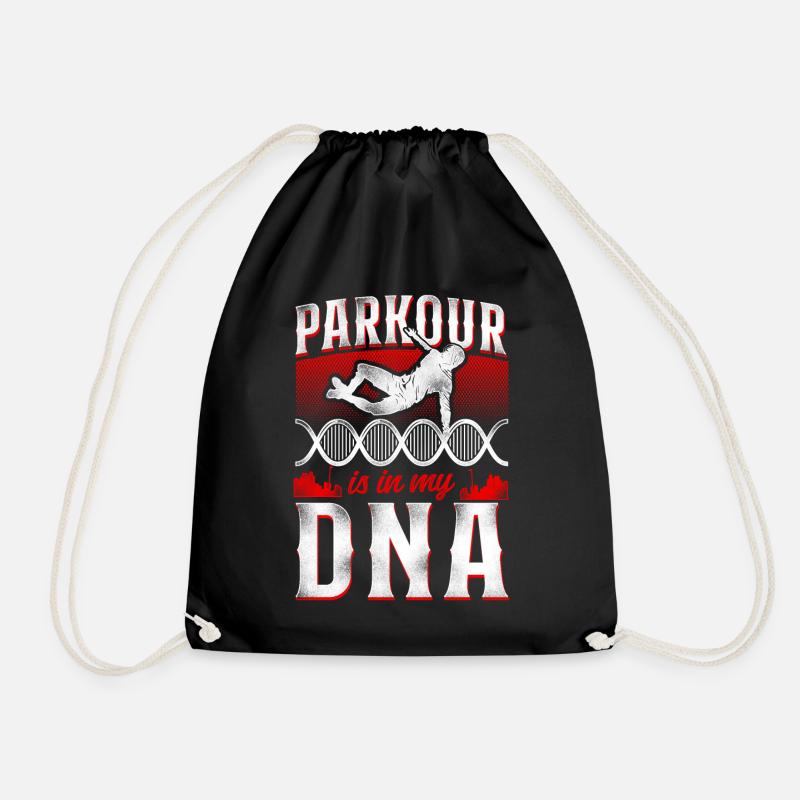 Parkour Free Running Traceur Dna - Turnbeutel - Schwarz