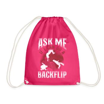 Parkour Free Running Traceur - Drawstring Bag - fuchsia - Front