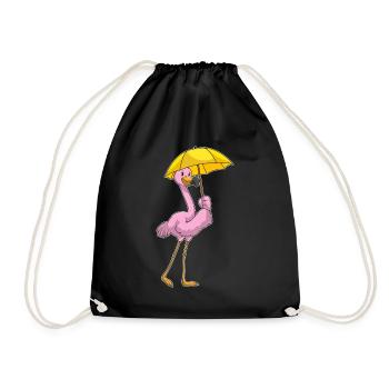 Parapluie Flamant Rose - Sac de sport léger - noir - Devant