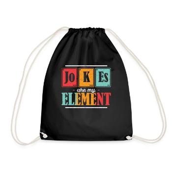 Papa JoKEs est mon élément Fête des Pères - Sac de sport léger - noir - Devant