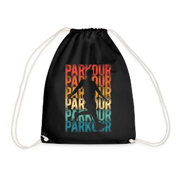 Parkour Free Running Traceur Retro - Sac de sport léger - noir - Devant