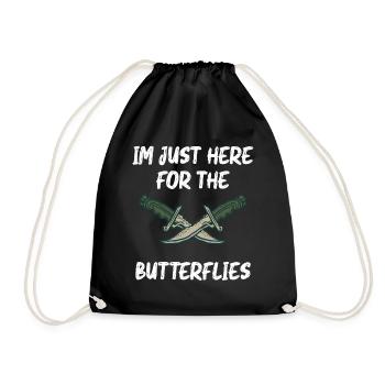 Chez Just Here For The Butterflies Knife Collector - Sac de sport léger - noir - Devant
