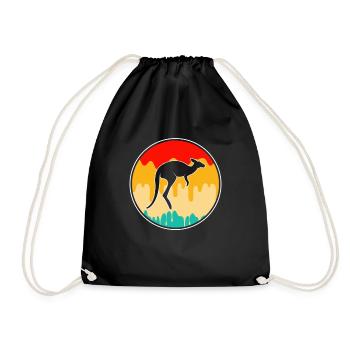Kangourou Rétro - Sac de sport léger - noir - Devant
