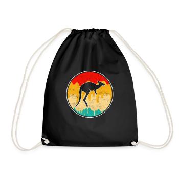 Kangourou Rétro - Sac de sport léger - noir - Devant