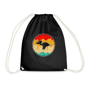 Pelikan Rétro - Sac de sport léger - noir - Devant