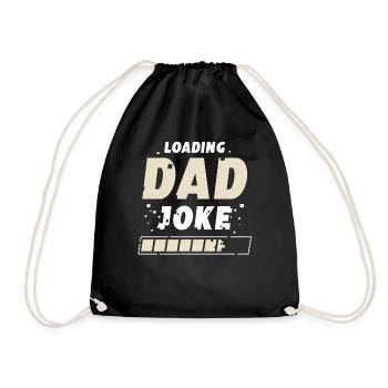 Papa Joke Dad Joke Jokes Father - Drawstring Bag - black - Front