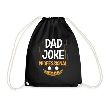 Papa Blague Papa Blague Père Blagues - Sac de sport léger - noir - Devant