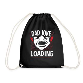 Papa Joke Dad Joke Jokes Father - Drawstring Bag - black - Front