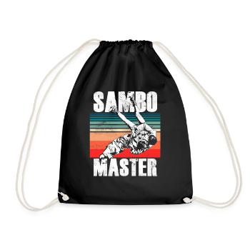 Sambo Master Martial Arts Martial Arts Training - Drawstring Bag - black - Front