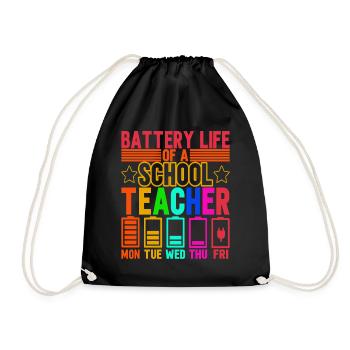 Teacher Teacher - Drawstring Bag - black - Front