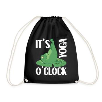 Frog Yoga - Drawstring Bag - black - Front