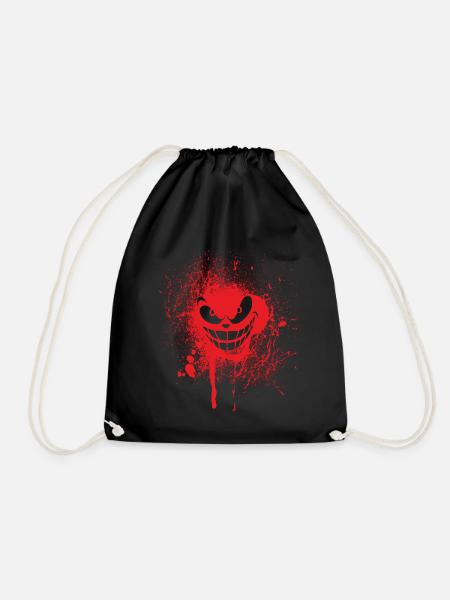 Joker Blut Design - Turnbeutel - Schwarz