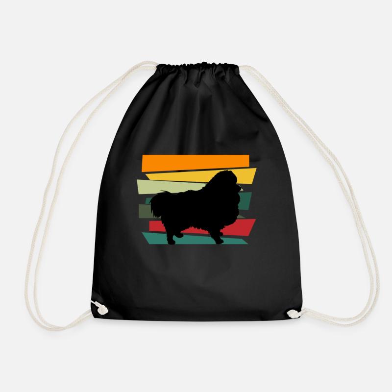 Spitz Pomeranian Zwergspitz Chien - Sac de sport léger - noir