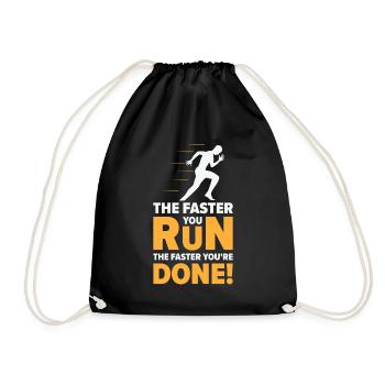 Jogger Runner Marathon Jogging Ski de fond - Sac de sport léger - noir - Devant