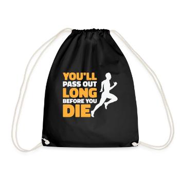 Jogger Runner Marathon Jogging Ski de fond - Sac de sport léger - noir - Devant