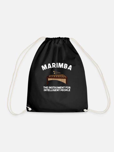 marimba intelligent people, marimba - Turnbeutel - Schwarz