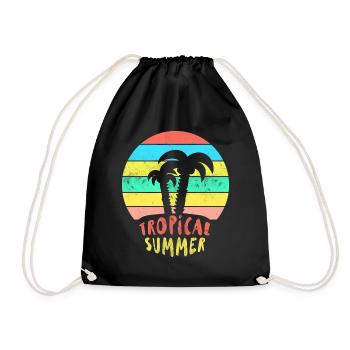 Tropical Summer - Turnbeutel - Schwarz - Vorne