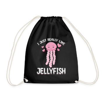 Méduses Méduses J’aime beaucoup les méduses - Sac de sport léger - noir - Devant