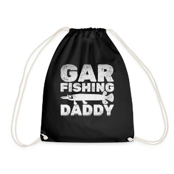 Garfishing Daddy Gar Fishing Daddy Garfish Fishing - Drawstring Bag - black - Front