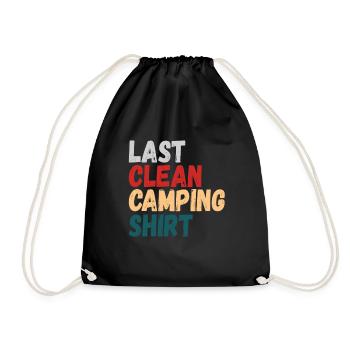 Dernier Camping Propre Chemise Camping Camping-Car Nature - Sac de sport léger - noir - Devant