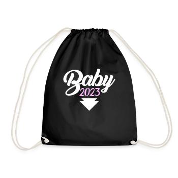 Fille enceinte 2023 - Sac de sport léger - noir - Devant
