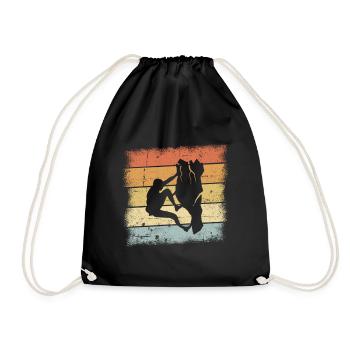 Motif d’alpinisme - Sac de sport léger - noir - Devant