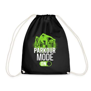 Parkour Free Running Traceur - Turnbeutel - Schwarz - Vorne