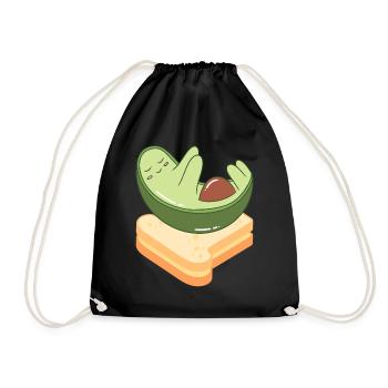 Avocado Toast - Drawstring Bag - black - Front
