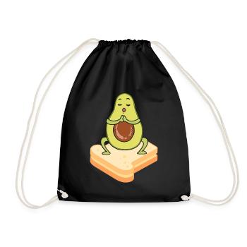 Avocado Toast - Drawstring Bag - black - Front