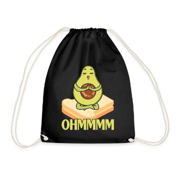 Avocado Toast - Drawstring Bag - black - Front