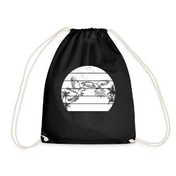 Perroquets Amateurs d’oiseaux Oiseau perroquet - Sac de sport léger - noir - Devant