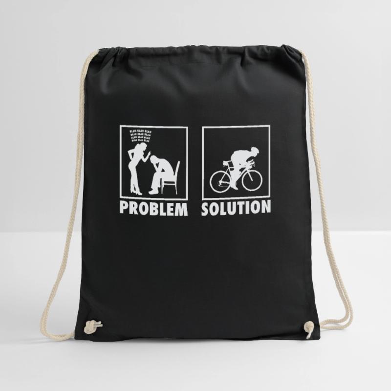 Cycling Cyclist Statement Problem Solution. Drawstring Bag