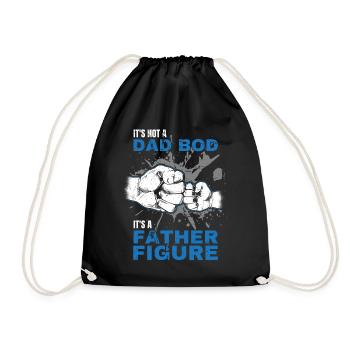 Papa Bod Fier Papa Disant avec Fist Bump - Sac de sport léger - noir - Devant