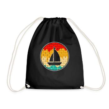Voile Rétro - Sac de sport léger - noir - Devant