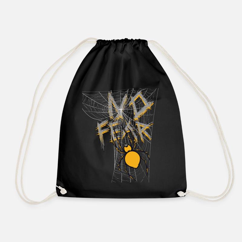 Araignée - Pas de peur - Sac de sport léger - noir
