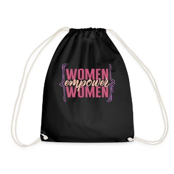 Chemise féministe, Women Empower Women Girl Power, - Sac de sport léger - noir - Devant