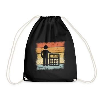 Buchhalter Geschenk - Turnbeutel - Schwarz - Vorne