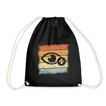 Optiker - Turnbeutel - Schwarz - Vorne